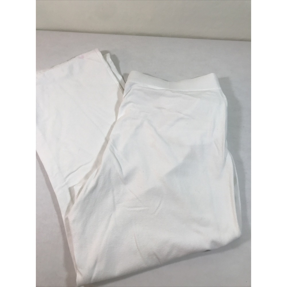 White Stag 16/18 Petite Stretch Knit Pull On Capris Pants